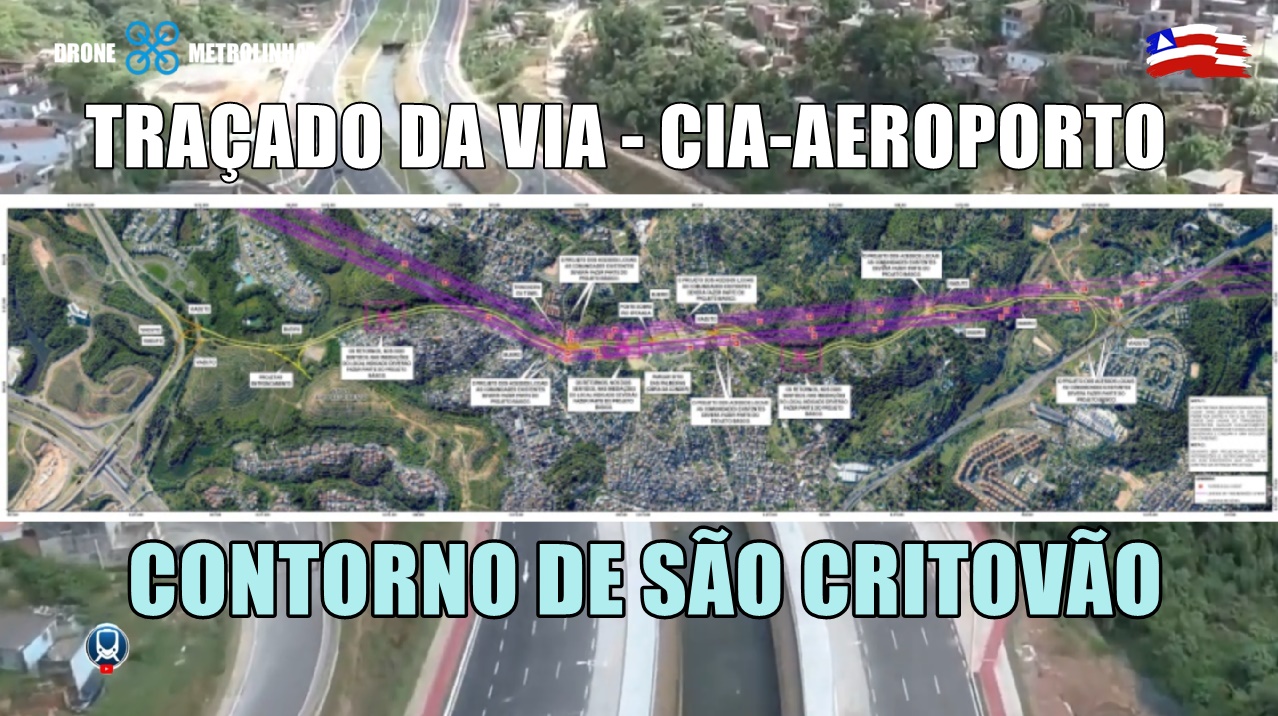 Contorno de São Cristóvão: Licitação para nova via entre 29 de Março e CIA-Aeroporto avança: confira traçado